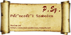 Pánczél Szabolcs névjegykártya
